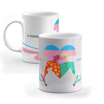 Caneca Orgulho LGBTQIA+ "Bandeira Trans" - Personalizada