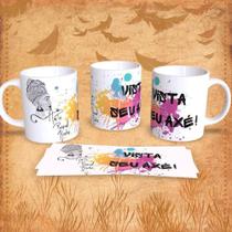 Caneca Orixás Axé em Porcelana 325ML Uso Diário e Presente Religioso Outras Marcas Caneca Orixás Axé em Porcelana 325ML Uso Diário e Presente Religioso Outras Marcas