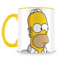 Caneca Os Simpsons Homer - Porcelana Personalizada Amarela Caneca Os Simpsons Homer - Porcelana Personalizada Amarela