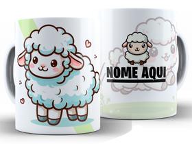 Caneca Ovelha Divertida Porcelana Xícara 325ml + Caixa Presente Caneca Ovelha Divertida Porcelana Xícara 325ml + Caixa Presente