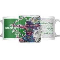 Caneca Oxóssi Coleção Orixás Umbanda Candomblé 325ml