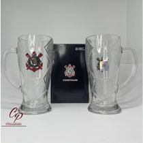 Caneca P/ Chopp Tema Corinthians 630ml em Vidro - Produto Licenciado - Mileno