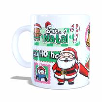 Caneca P/ Natal de Porcelana Natal em Família Personalizada Caneca P/ Natal de Porcelana Natal em Família Personalizada