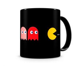 Caneca Pac man Retro Preta Caneca Pac man Retro Preta