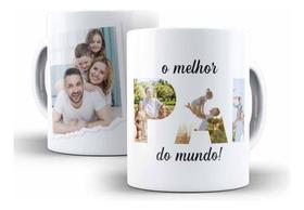 Caneca Pãe Papai Dia Dos Pais Frase Foto Personalizada