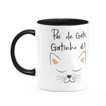 Caneca Pais - Pai de gato, gatinho é! B-black - 325ml Caneca Pais - Pai de gato, gatinho é! B-black - 325ml