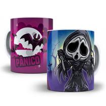 Caneca Pânico Terror Halloween Porcelana Personalizada