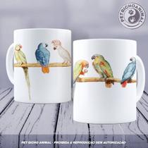 Caneca - Papagaios - PET BICHO ANIMAL