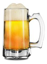 Caneca Para Cerveja Chopp Em Vidro Congela Zero Graus 355ml Cor Transparente