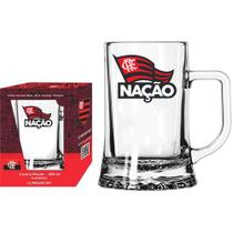 Caneca para cerveja maxim 500 ml flamengo - nacao oficial - Globimport