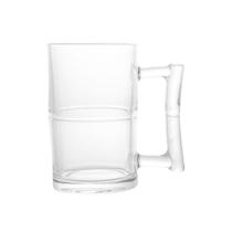 Caneca Para Chopp Bambu De Vidro 430Ml