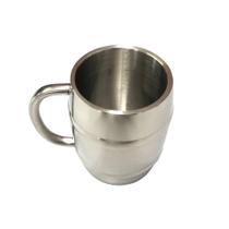 Caneca Para Chopp Cerveja Parede Dupla Inox 420 Ml Churrasco