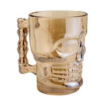 Caneca para Chopp e Cerveja de Vidro Lyor Caveira Rock Style 510ml