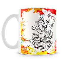 Caneca para Colorir Talking Tom - Criatividade e Diversão