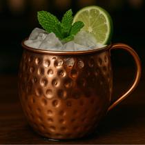 Caneca Para Moscow Mule 470ml com Cabo de Aço