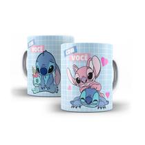 Caneca Para Namorados Casais Stitch Sem Você Com Você