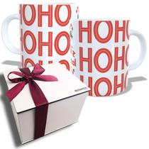 Caneca para Natal com Caixa para Presente - HoHoHo