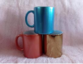 Caneca para Sublimação de Cerâmica Cromada