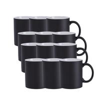 Caneca Para Sublimação Mágica Preto Fosca 325ml (Com 12 unidades) Caneca Para Sublimação Mágica Preto Fosca 325ml (Com 12 unidades)