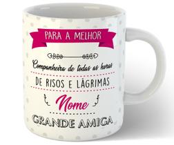 Caneca para uma grande amiga com nome personalizado presente