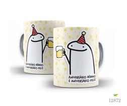 Caneca parabéns flork, aniversário bêbado é aniversário feliz