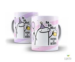 Caneca parabéns flork, parabéns, hora de beber, rosa