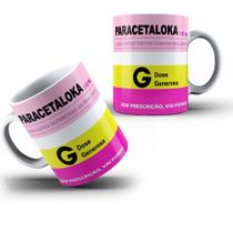 Caneca Paracetaloka Rótulo De Caixa De Remé Engraçada e Divertida Meme - MEGA OFERTA!