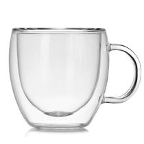 Caneca Parede Dupla 250ml Xícara De vidro Duplo Caneca Parede Dupla 250ml Xícara De vidro Duplo