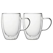 Caneca Parede Dupla Café Chá 350ml Vidro Borossilicato 2 Unidades Caneca Parede Dupla Café Chá 350ml Vidro Borossilicato 2 Unidades