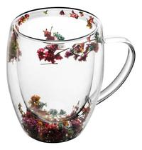 Caneca Parede Dupla Fall 330ml em Vidro Wolff