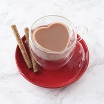 Caneca Parede Dupla Formato Coração 150ML 2 Peças Em Vidro CANC-097 Western