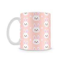 Caneca Páscoa Coelhos Fofos Rosa
