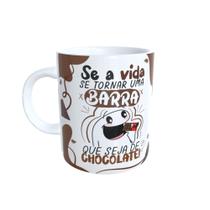 Caneca Páscoa Flork Se a vida se torna uma Barra que seja de chocolate Caneca Páscoa Flork Se a vida se torna uma Barra que seja de chocolate