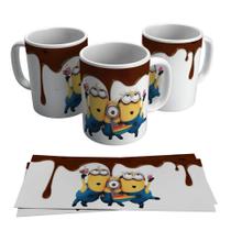 Caneca Páscoa Minnions Chocolate Pingando 325ml