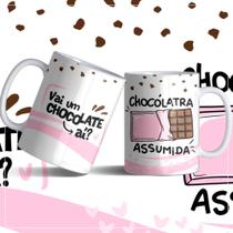 Caneca Páscoa - Vai um Chocolate aí Chocólatra assumida