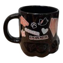 Caneca pata de gato - gatinha sticker uatt