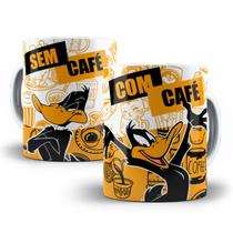 Caneca Patolino Looney Tunes Com Café Sem Café Porcelana Caneca Patolino Looney Tunes Com Café Sem Café Porcelana