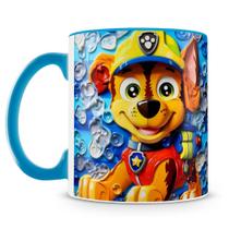Caneca Patrulha Canina 3D - Cerâmica Premium 325ml