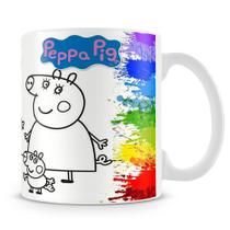 Caneca Peppa Pig para Colorir - Criatividade e Diversão em Cada Gole Caneca Peppa Pig para Colorir - Criatividade e Diversão em Cada Gole