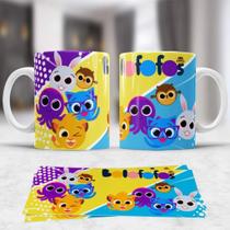 Caneca Personagens de Desenho- Bob Espoja/Pocoyo / 3 Palavrinhas / Homem Aranha/ Frozen/ Jurrasic World/ Bolofofo / Gali