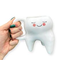 Caneca Personalizada 3D Dente Molar com Rostinho 280ML - sofia decor
