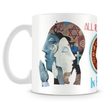 Caneca Personalizada All Religions in Peace - Porcelana de Alto Brilho Caneca Personalizada All Religions in Peace - Porcelana de Alto Brilho
