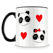 Caneca Personalizada Amor de Panda - Porcelana Brilhante