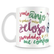 Caneca Personalizada Anjo da Guarda em Porcelana Branca Caneca Personalizada Anjo da Guarda em Porcelana Branca