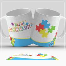 Caneca Personalizada Autismo com Frase em Porcelana - Presente Criativo 325 Ml Presetear