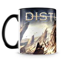 Caneca Personalizada Banda Disturbed - Porcelana Brilhante com Alça Preta Caneca Personalizada Banda Disturbed - Porcelana Brilhante com Alça Preta
