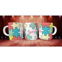 Caneca personalizada barata porcelana 320 ml de alta qualidade tema autísmo