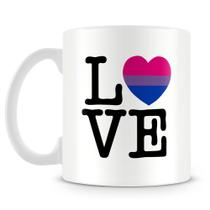 Caneca Personalizada Bi Love - Estampa Pride - Porcelana de Alto Brilho