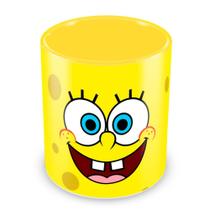 Caneca Personalizada Bob Esponja Amarela de Porcelana Caneca Personalizada Bob Esponja Amarela de Porcelana