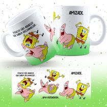 Caneca Personalizada Bob Esponja / Patrick 807 Menor Frete